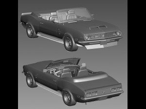 Chevrolet camaro yenko 1968 convertible 3D Model