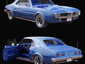 Pontiac firebird 1967 3D Model
