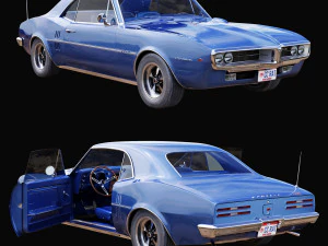 Pontiac firebird 1967 3D Model
