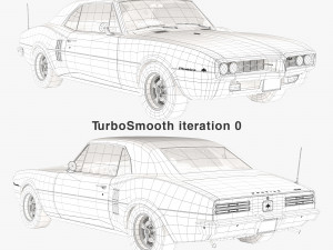Pontiac firebird 1967 3D Model