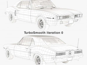 Pontiac firebird 1967 3D Model