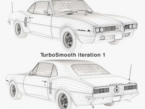 Pontiac firebird 1967 3D Model