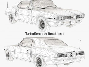 Pontiac firebird 1967 3D Model