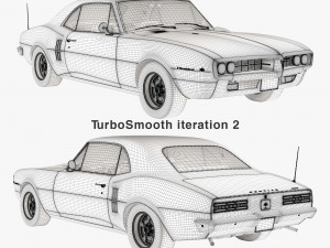 Pontiac firebird 1967 3D Model