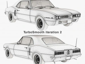 Pontiac firebird 1967 3D Model
