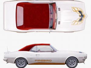 Pontiac firebird 1968 convertible custom 3D 模型