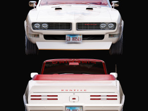 Pontiac firebird 1968 convertible custom 3D 模型