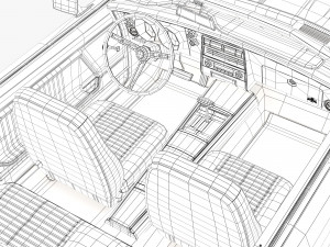 Pontiac firebird 1968 convertible custom 3D 模型