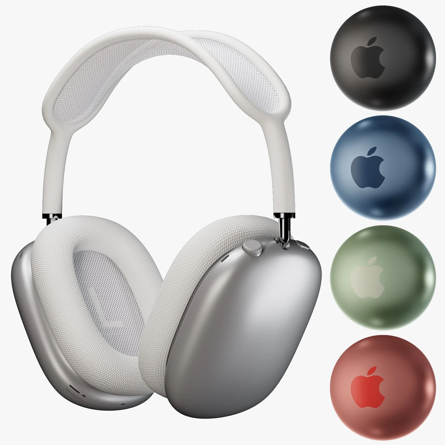 Apple airpods max 3D Model .c4d .max .obj .3ds .fbx .stl .blend 