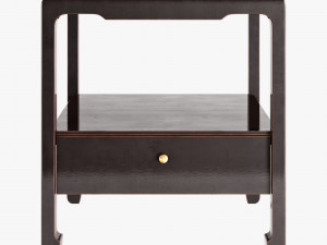 asian side table 001 3D Model