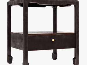 asian side table 001 3D Model