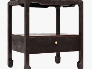 asian side table 001 3D Model