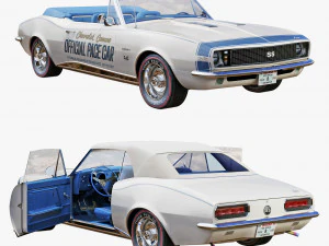 chevrolet camaro 1967 pace car 3D Model