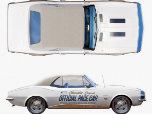 chevrolet camaro 1967 pace car 3D-Modell