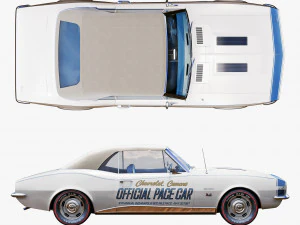 chevrolet camaro 1967 pace car 3D Model