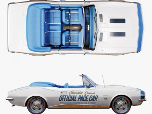 chevrolet camaro 1967 pace car 3D-Modell