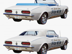 chevrolet camaro 1967 pace car 3D Model