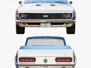 chevrolet camaro 1967 pace car 3D-Modell