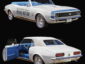 chevrolet camaro 1967 pace car 3D Model