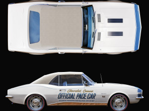 chevrolet camaro 1967 pace car 3D-Modell