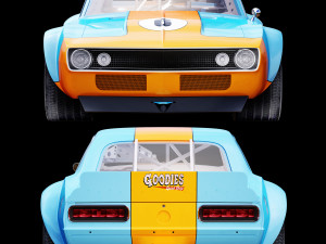 chevrolet camaro gulf racing 1968 3D-Modell