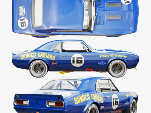 chevrolet camaro sunoco 1968 Model 3D