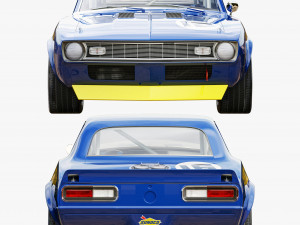 chevrolet camaro sunoco 1968 Model 3D