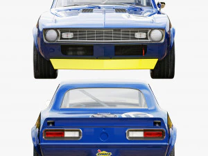 chevrolet camaro sunoco 1968 3D Model