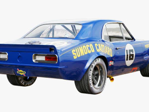 chevrolet camaro sunoco 1968 3D Model