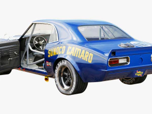 chevrolet camaro sunoco 1968 3D Model
