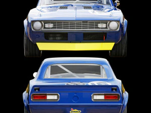chevrolet camaro sunoco 1968 3D Model