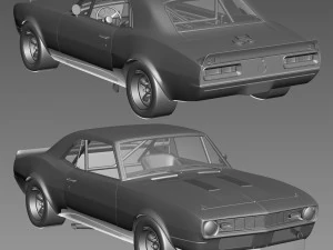 chevrolet camaro sunoco 1968 3D Model