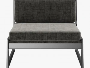poltrona lounge concepto f&aacute;cil Modelo 3D