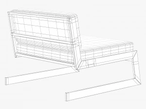 poltrona lounge concepto f&aacute;cil Modelo 3D