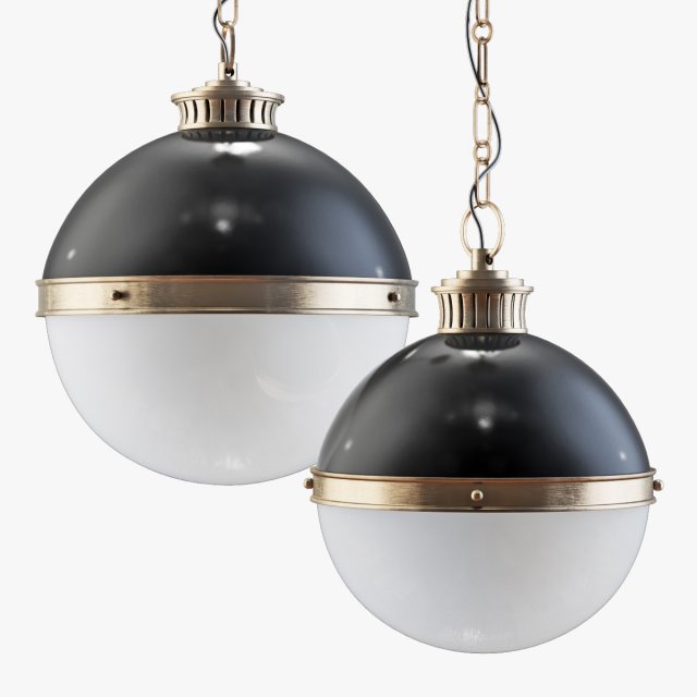emerson 1-light single globe pendant-bronse Modèle 3D .c4d .max .obj .3ds .fbx .stl .blend 