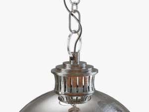emerson 1-light single globe pendant-chrome 3D Model