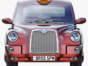 London taxi hackney carriage tx4 3D 模型