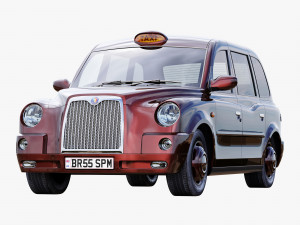 London taxi hackney carriage tx4 3D 模型
