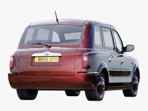 London taxi hackney carriage tx4 3D Model