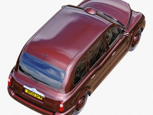 London taxi hackney carriage tx4 3D 模型