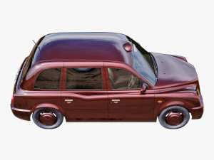 London taxi hackney carriage tx4 3D Model