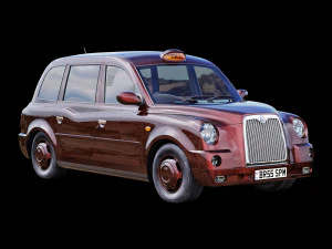 London taxi hackney carriage tx4 3D Model