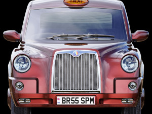 London taxi hackney carriage tx4 3D 模型