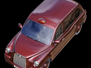 London taxi hackney carriage tx4 3D 模型