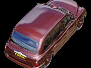 London taxi hackney carriage tx4 3D Model