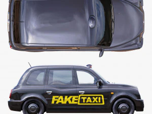 London taxi hackney carriage tx4 3D Model