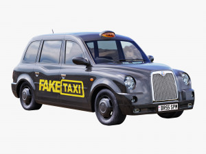 London taxi hackney carriage tx4 3D 模型