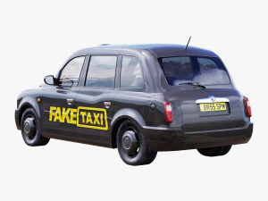 London taxi hackney carriage tx4 3D Model