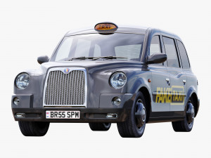 London taxi hackney carriage tx4 3D 模型