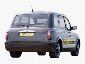 London taxi hackney carriage tx4 3D 模型